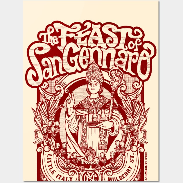 Feast of San Gennaro Wall Art by ItalianAmericanPodcast